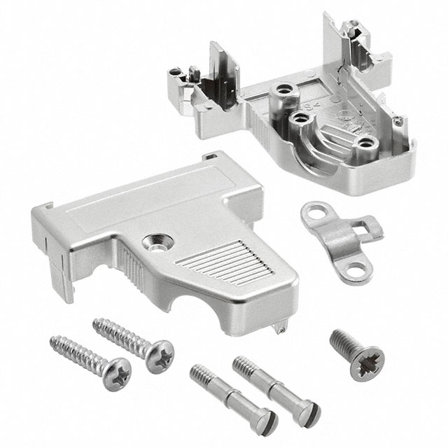 165X16459X Amphenol CONEC  Capots de connecteurs D-Sub en forme de D