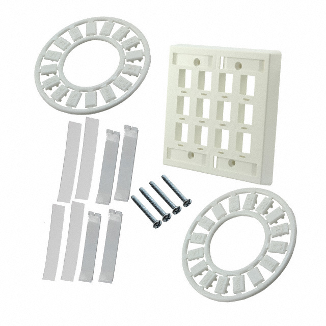 558086-3 TE Connectivity AMP Connectors  Keystone Faceplates Frames