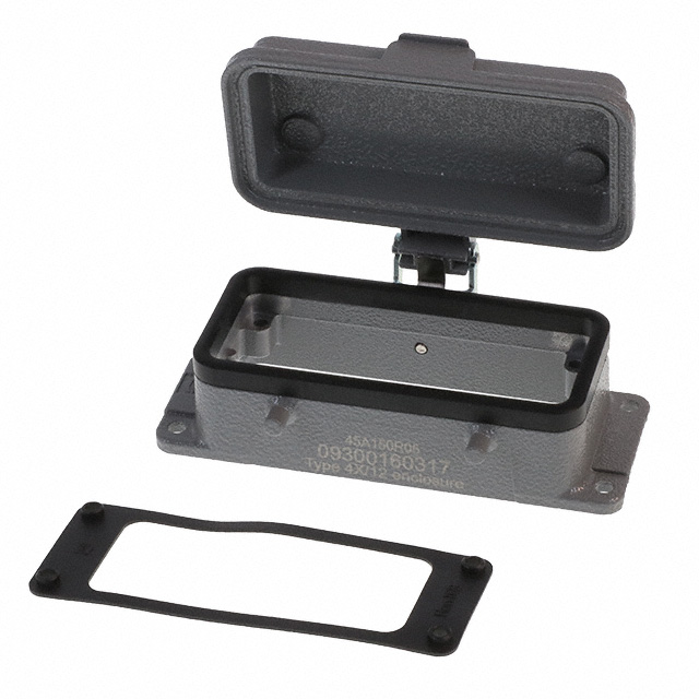 09300160317 HARTING  Carcasas de conectores de alta resistencia, bases y cubiertas