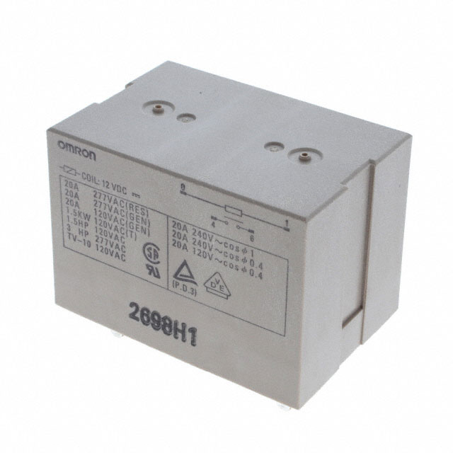G7L-1A-P-80-CB DC12 Omron Electronics Inc-EMC Div  Power Relays Over 2 Amps
