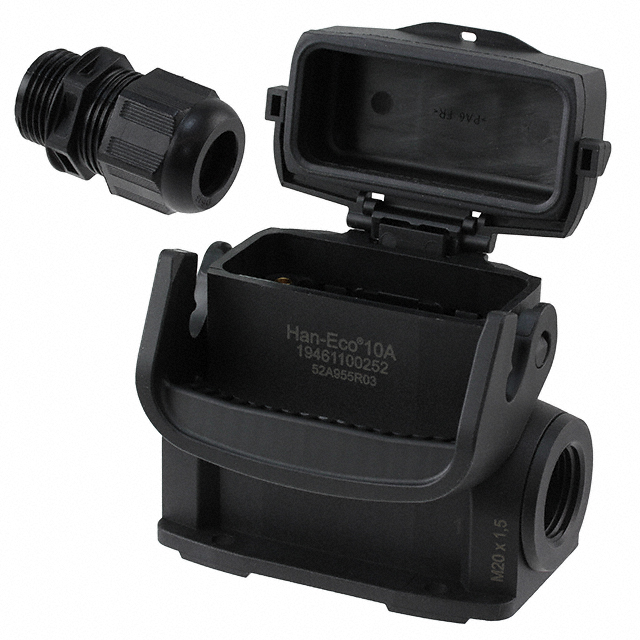 19461100252 HARTING  Boîtiers de connecteurs robustes, capots, bases