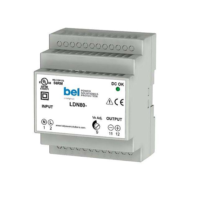 LDN80-24 Bel Power Solutions  Industrial DIN Rail Power Supplies