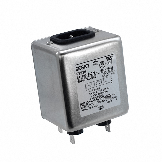 6ESK7 TE Connectivity Corcom Filters  Modules de filtrage de ligne électrique