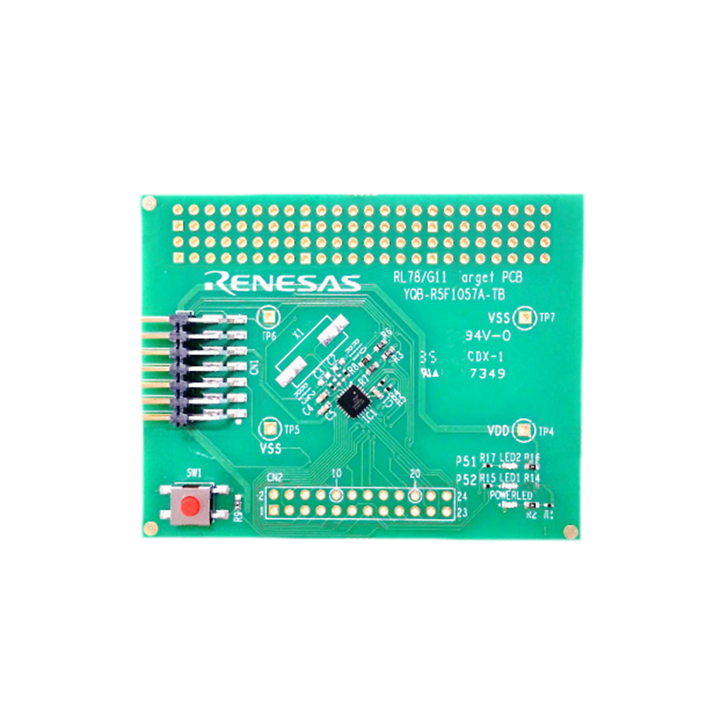 YQB-R5F1057A-TB Renesas Electronics Corporation  Cartes d'évaluation DSP MCU intégrées