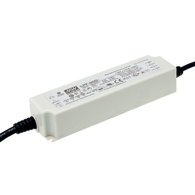 LPF-60D-15 MEAN WELL USA Inc.  LED Drivers