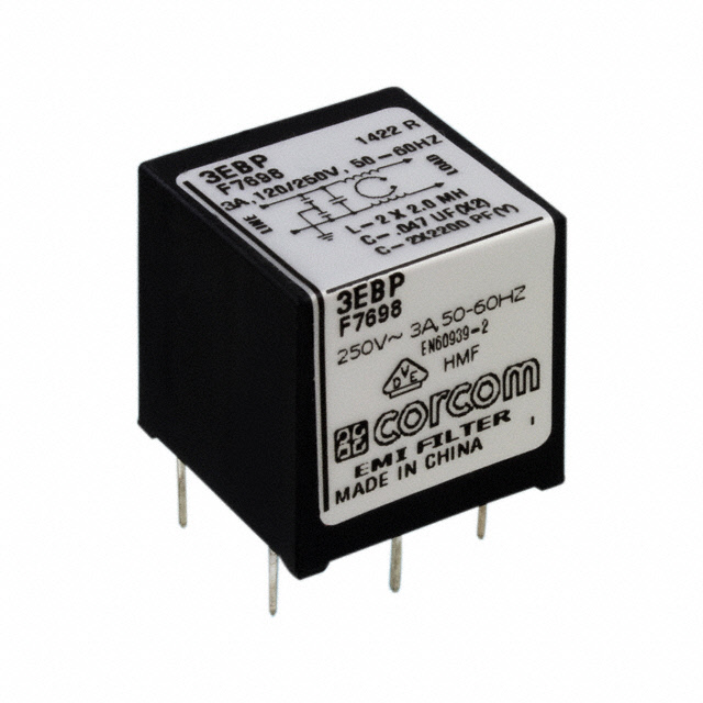 6609063-2 TE Connectivity Corcom Filters  Moduli di filtro di linea di alimentazione