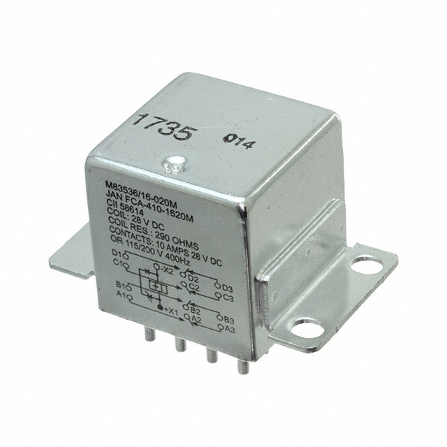 FCA-410-1620M TE Connectivity Aerospace, Defense and Marine  Power Relays Over 2 Amps