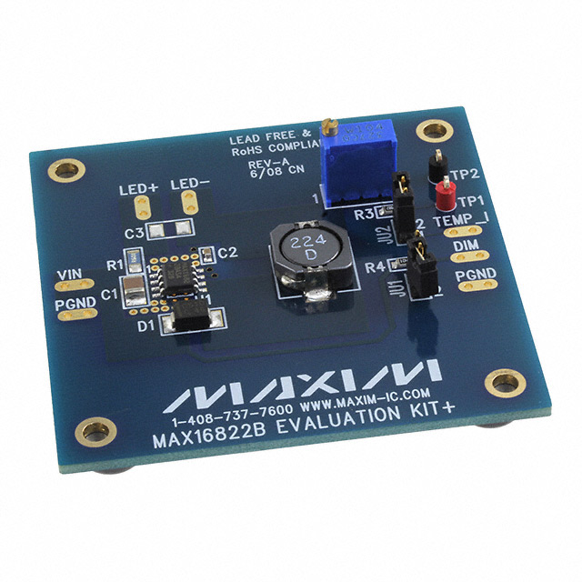 MAX16822BEVKIT+ Analog Devices Inc./Maxim Integrated  Cartes d'évaluation de pilotes LED