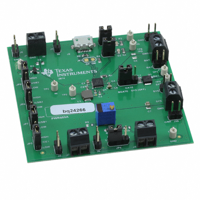 BQ24266EVM-609 Texas Instruments  Cartes et kits d'évaluation et de démonstration