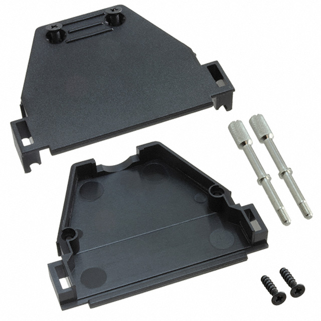 165X10229X Amphenol CONEC  Capots de connecteurs D-Sub en forme de D