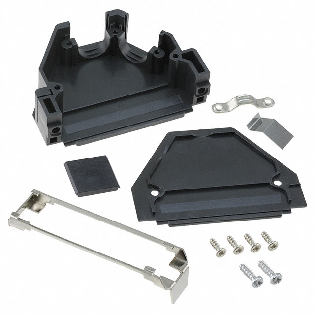 165X16549X Amphenol CONEC  Capots de connecteurs D-Sub en forme de D