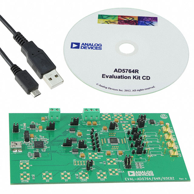 EVAL-AD5764REBZ Analog Devices Inc.  Cartes d'évaluation des convertisseurs numériques-analogiques (DAC)