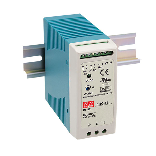 DRC-40A MEAN WELL USA Inc.  Fuentes de alimentación industriales para riel DIN