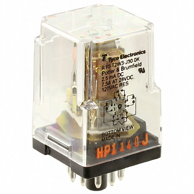 R10-T2W3-J30.0K TE Connectivity Potter & Brumfield Relays  Power Relays Over 2 Amps