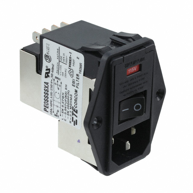 PE0SSSSXA TE Connectivity Corcom Filters  Moduli di ingresso alimentazione (PEM)