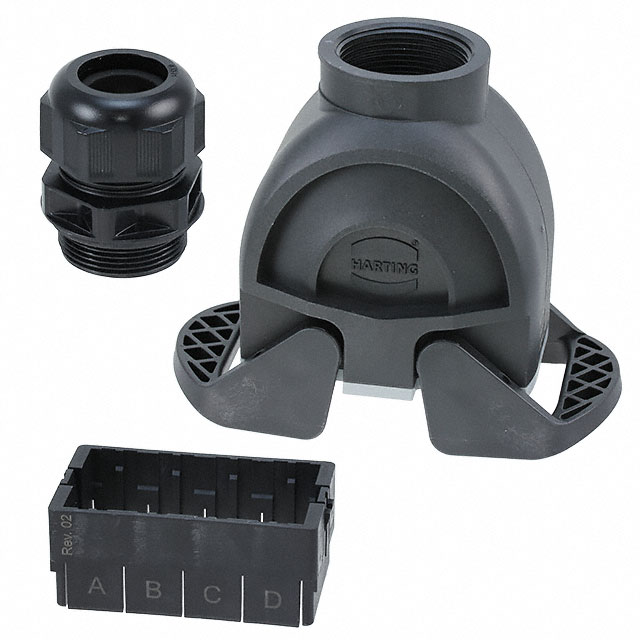 19413100722 HARTING  Alloggiamenti per connettori per impieghi gravosi, cappucci e basi