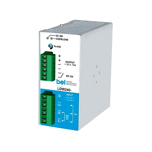 LDW240-24 Bel Power Solutions  Industrial DIN Rail Power Supplies