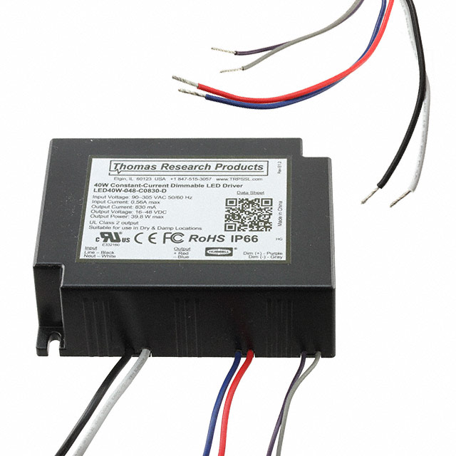 LED40W-048-C0830-D Thomas Research Products  Controladores LED