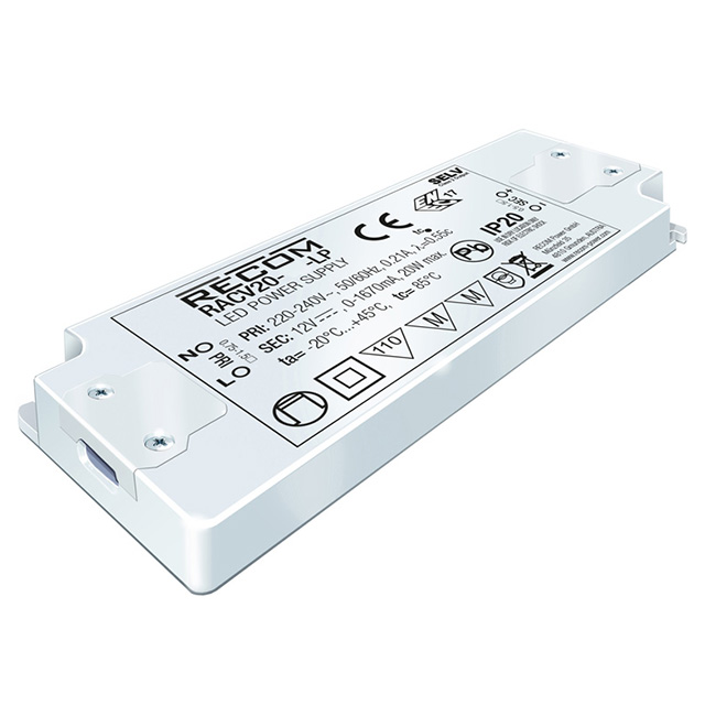 RACV20-12-LP Recom Power  LED Drivers