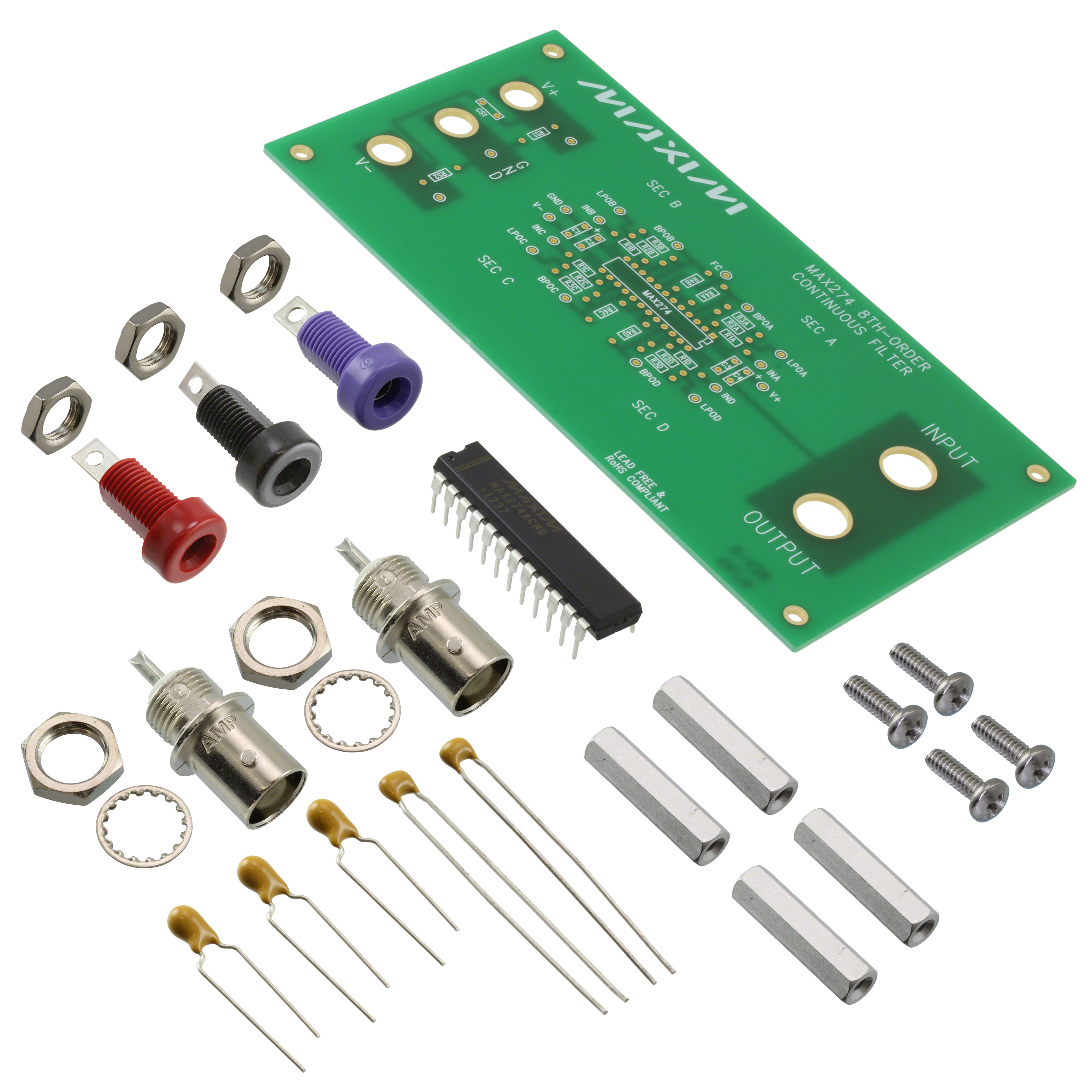 MAX274EVKIT-DIP+ Analog Devices Inc./Maxim Integrated  Cartes et kits d'évaluation et de démonstration