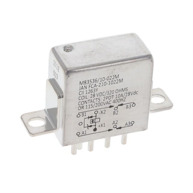 FCA-210-1022M TE Connectivity Aerospace, Defense and Marine  Power Relays Over 2 Amps