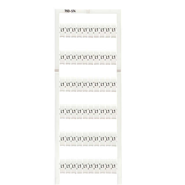 793-574 WAGO Corporation  Strisce di marcatura per morsettiere