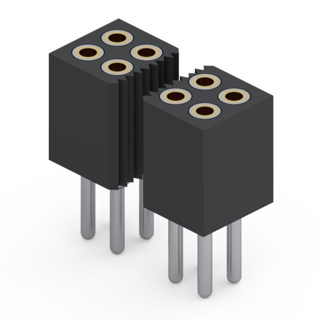 853-43-100-10-001000 Mill-Max Manufacturing Corp.  Headers Receptacles Female Sockets