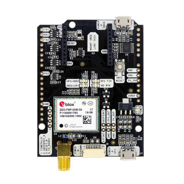 AS-RTK2B-F9P-L1L2-NH-02 ARDUSIMPLE  Cartes de kits d'évaluation et de développement RF