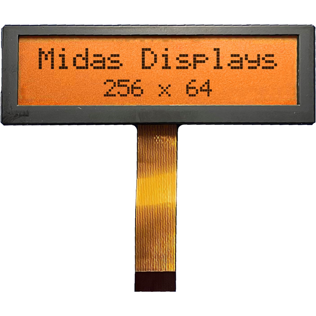 BTHQ256064AV-FETF-06-LED-AMBER Midas Displays  Écran LCD OLED graphique