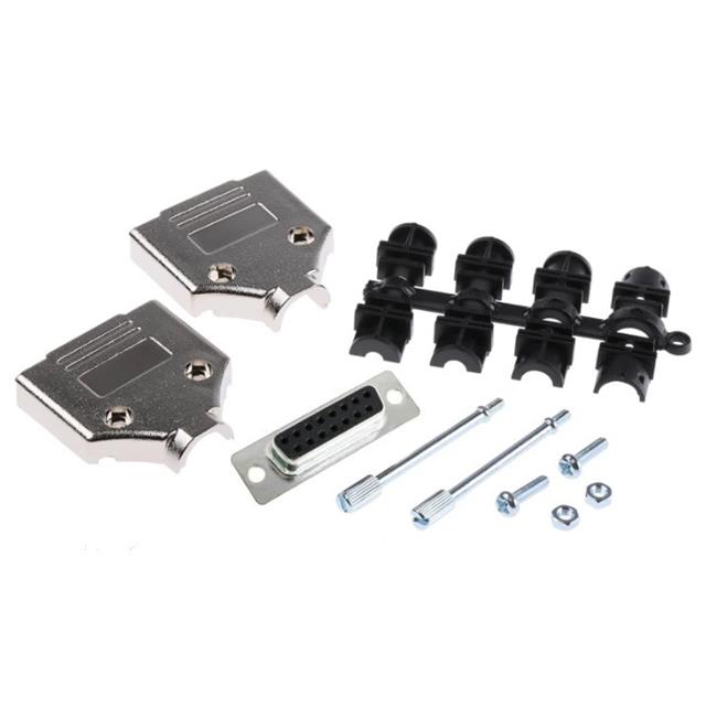 MHDTPK15-DB15S-K MH Connectors  Capots de connecteurs D-Sub en forme de D