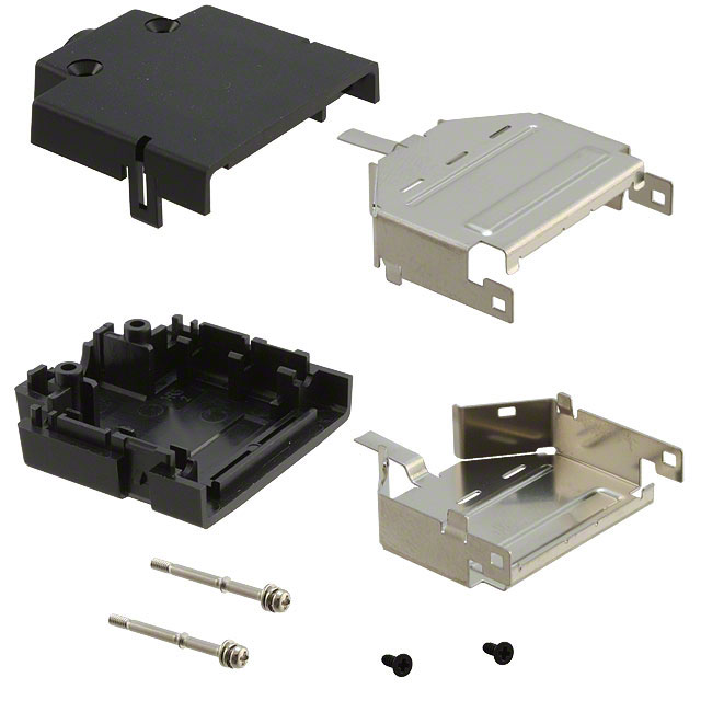 DH-27-CV1B Hirose Electric Co Ltd  Capots de connecteurs D-Sub en forme de D