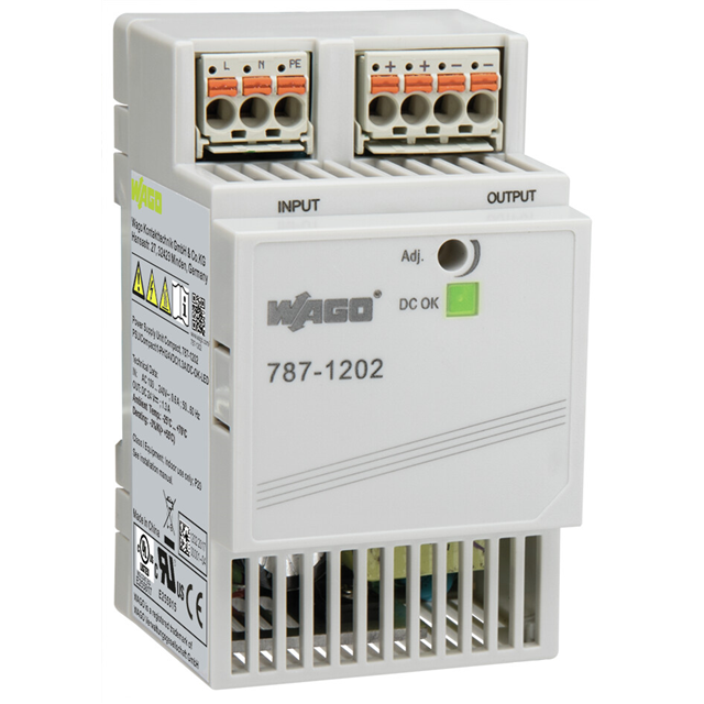 787-1202 WAGO Corporation  Fuentes de alimentación industriales para riel DIN