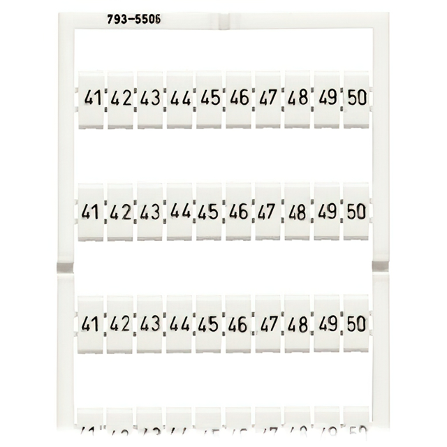 793-5506 WAGO Corporation  Bandes de marquage pour borniers