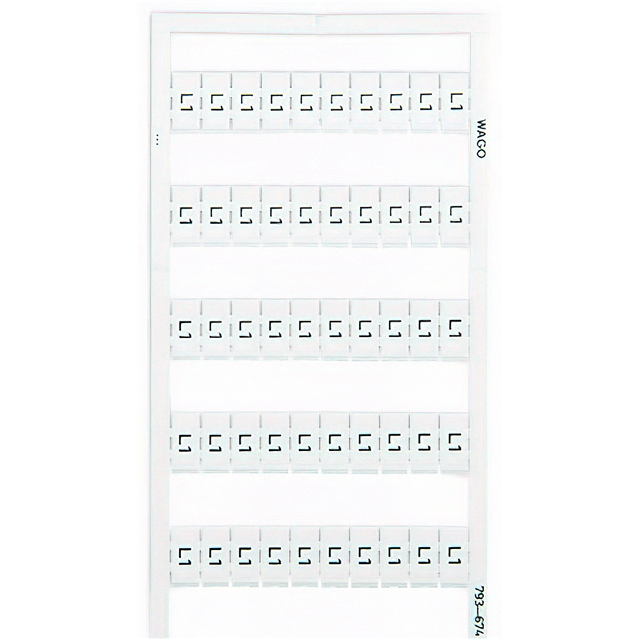 793-674 WAGO Corporation  Strisce di marcatura per morsettiere