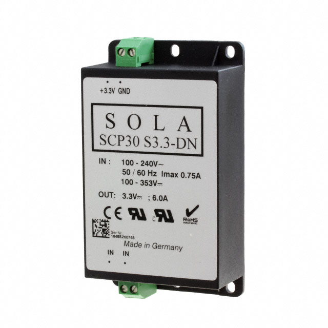 SCP30S3.3-DN SolaHD  Industrial DIN Rail Power Supplies