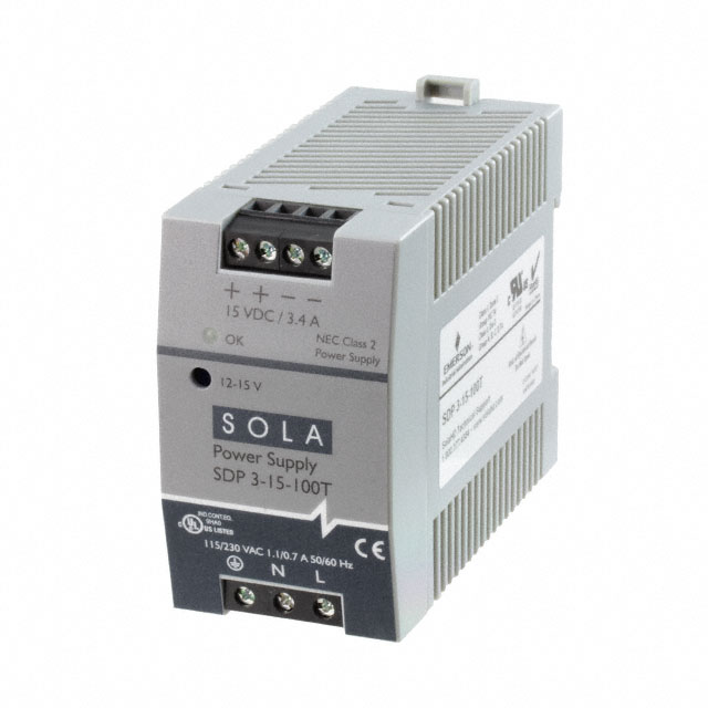 SDP3-15-100T SolaHD  Industrial DIN Rail Power Supplies