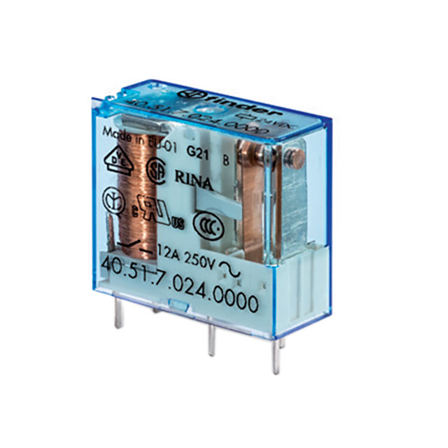 40.61.9.024.0000 Finder Relays, Inc.  Power Relays Over 2 Amps