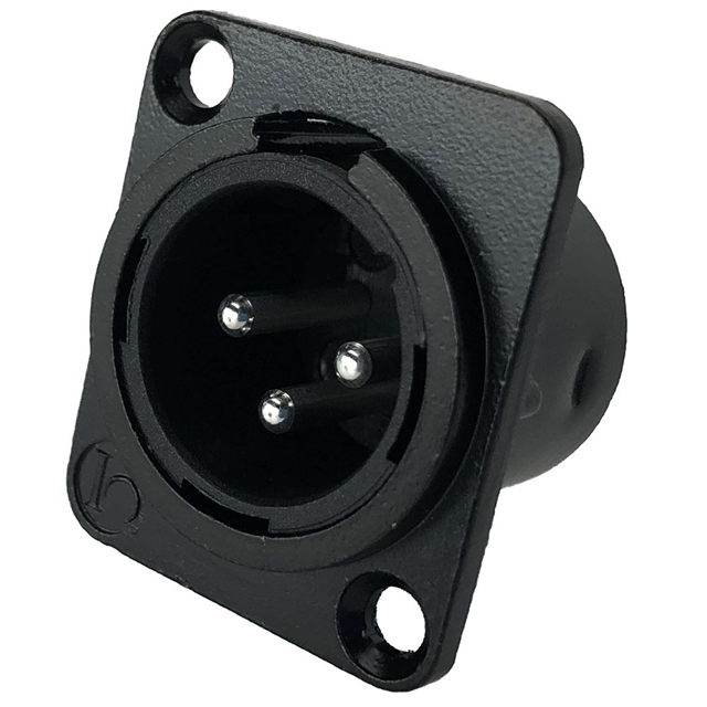 IO-XLR3-M-BK-JL IO Audio Technologies  Circular Connector Assemblies
