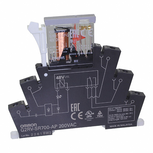 G2RV-SR700-AP AC200 Omron Automation and Safety  Signal Relays Up to 2 Amps