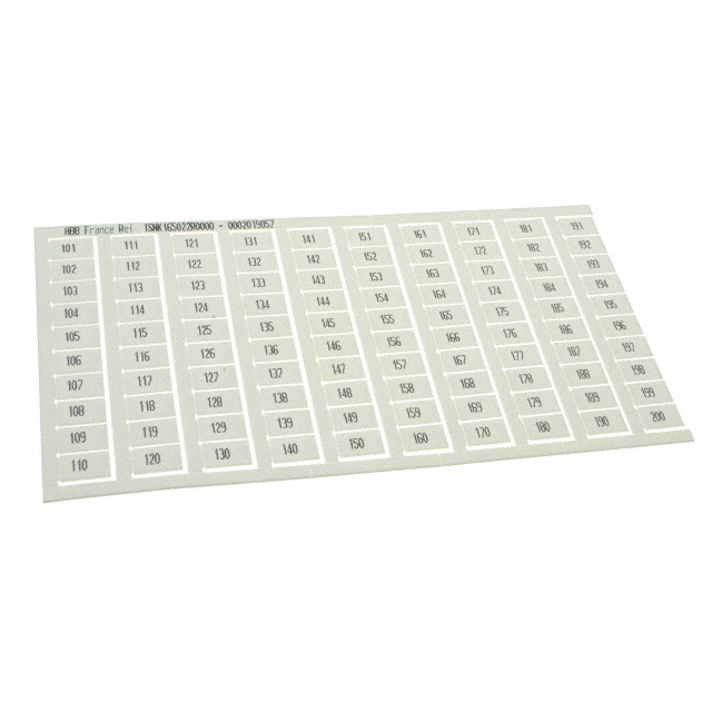 1SNK165022R0000 TE Connectivity ENTRELEC  Strisce di marcatura per morsettiere