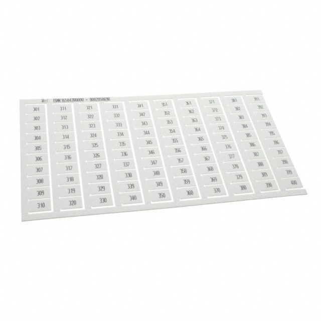 1SNK165042R0000 TE Connectivity ENTRELEC  Strisce di marcatura per morsettiere