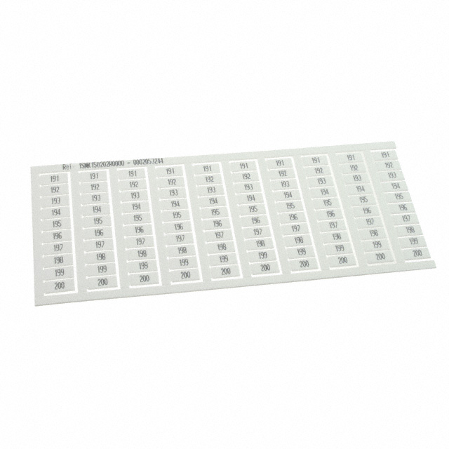 1SNK150202R0000 TE Connectivity ENTRELEC  Bandes de marquage pour borniers