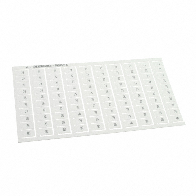 1SNK160082R0000 TE Connectivity ENTRELEC  Strisce di marcatura per morsettiere