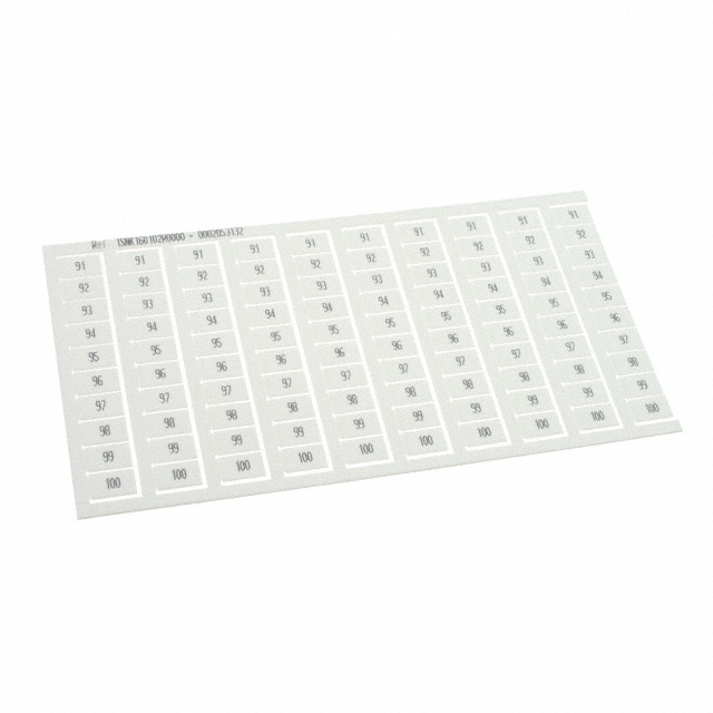 1SNK160102R0000 TE Connectivity ENTRELEC  Strisce di marcatura per morsettiere