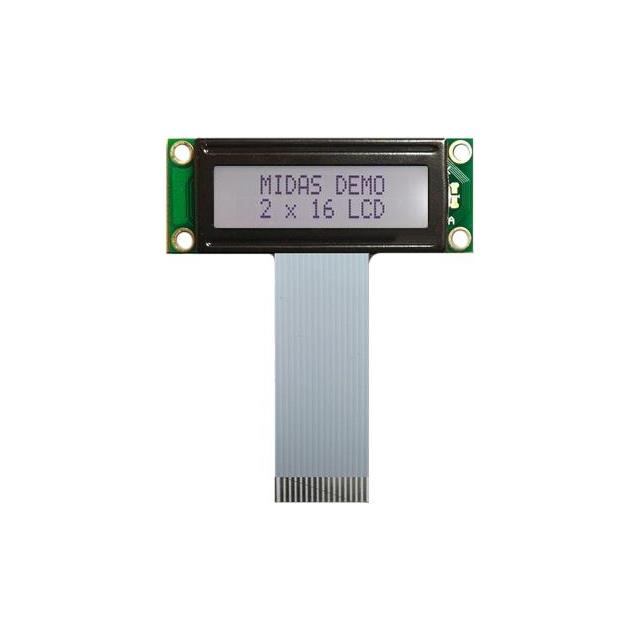 MC21603A6W-FPTLW-V2 Midas Displays  Écran LCD OLED à caractères et chiffres