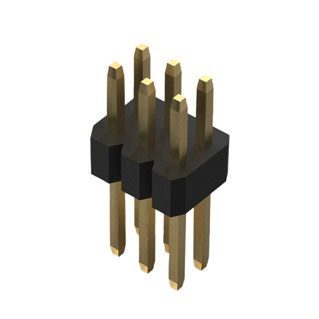 BC035-06-A-0200-0300-L-G GCT  Headers Male Pins