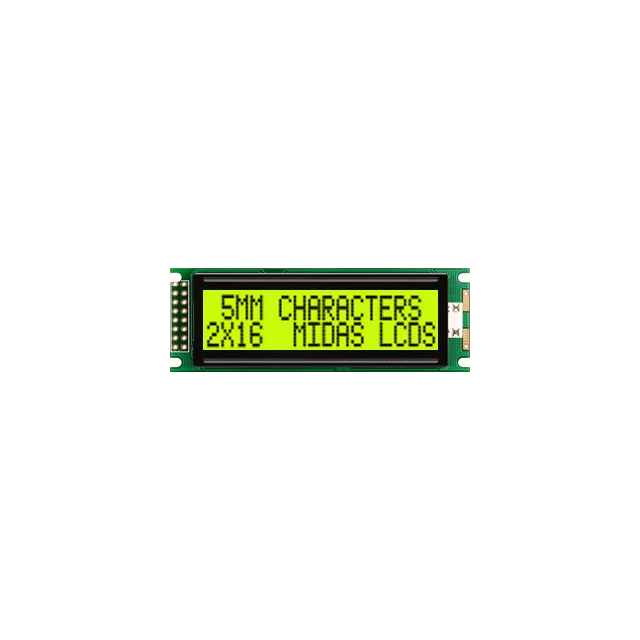MC21605DA6W-SPTLY-V2 Midas Displays  Écran LCD OLED à caractères et chiffres