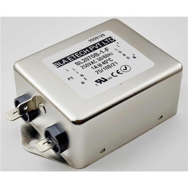 BL2070B-1-F BLA ETECH, EMV EMC  Modules de filtrage de ligne électrique