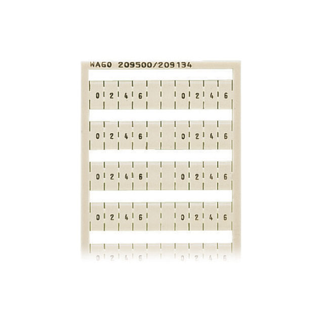209-500/209-134 WAGO Corporation  Strisce di marcatura per morsettiere
