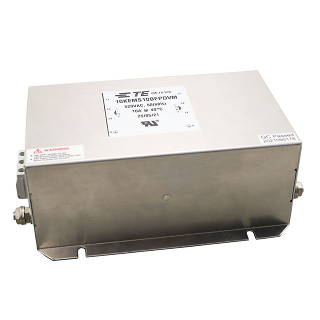 10KEMS10BFPDVM TE Connectivity Corcom Filters  Moduli di filtro di linea di alimentazione